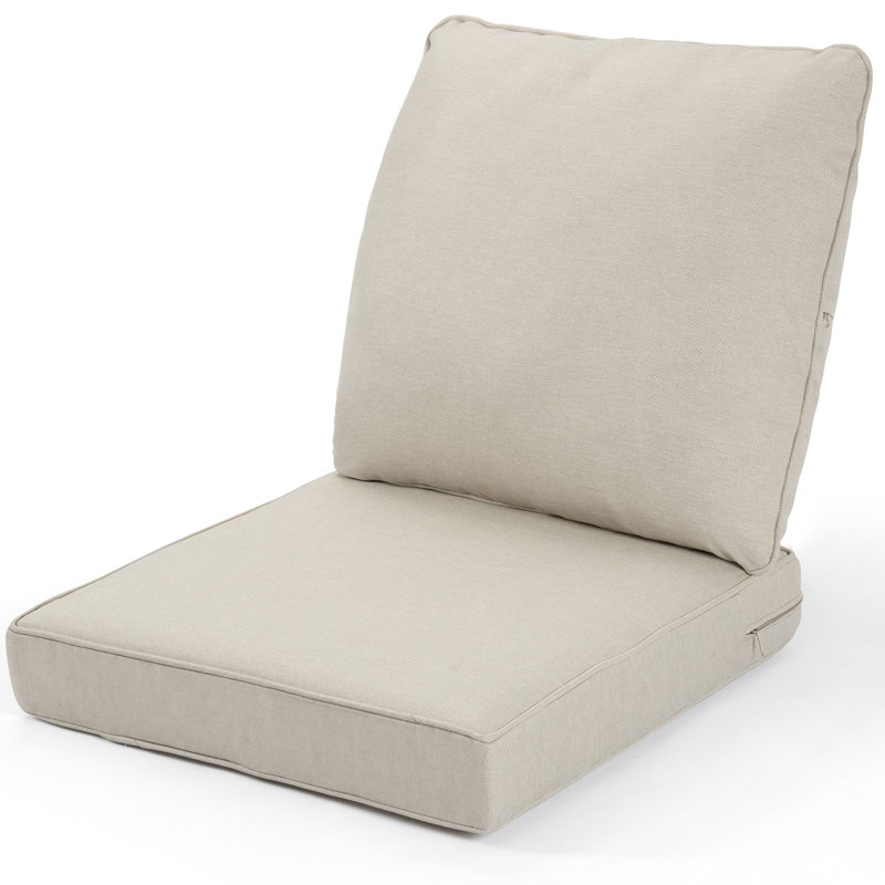 Outdoor 5'' Deep Seat/Back Cushion, Beige