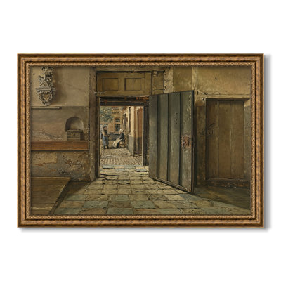 The Conversation, 1884-Henri De Braekeleer-Custom Framed Canvas