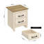 Limestone Manufactured Wood Bedside Table-612853006