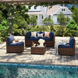 Waldman 4 - Person Outdoor Seating Group with Cushions