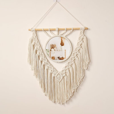 Miroir mural rond Boho