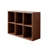 Farmhouse 6-Cube Bookcase Storage Organizer with Anti-Tip Kit for Home Office and Living Room