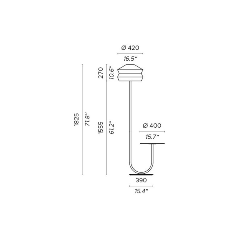Calypso + Outdoor Floor Lamp