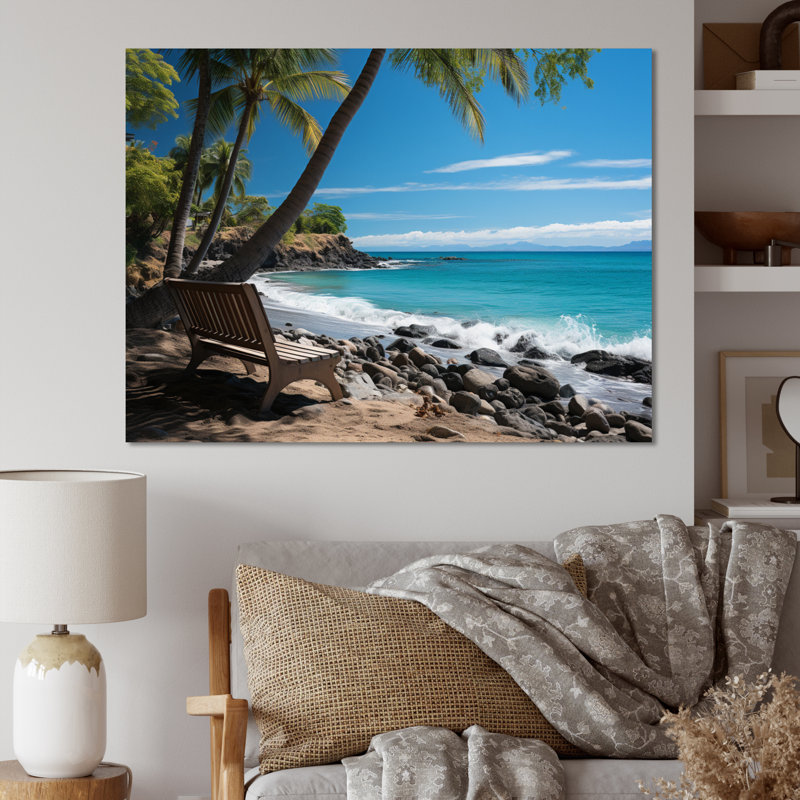 Caraibe Paradise Found I - impression, H 30 po x l 40 po x P 1,5 po, Toile tendue