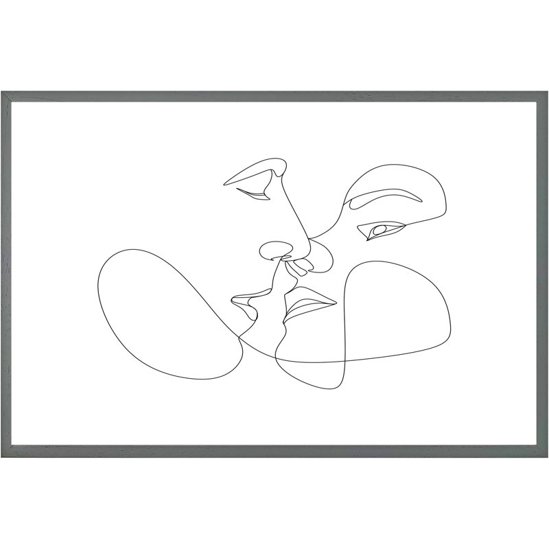 Assyl Single Picture Frame Print, Black Framed, 51cm H x 76cm W x 4cm D
