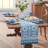 Vietri Medallion Print Rectangle Stain & Water Resistant Geometric Polyester Table Runner