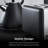 Tower Sera 4 Slice Toaster with 6 Browning and Defrost/Reheat/Cancel Functions, 1800W-94103938