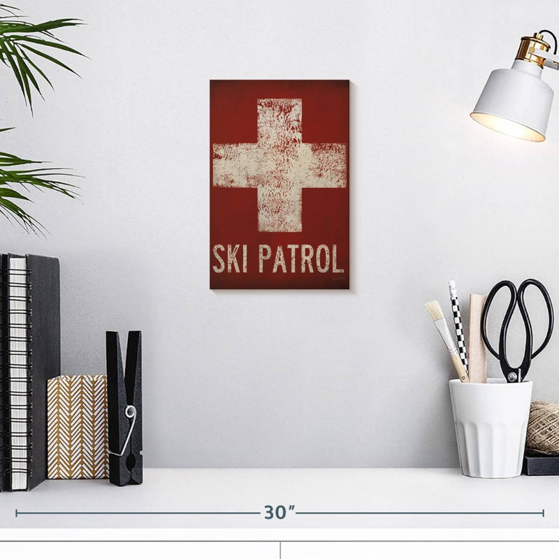 Sireci Ski Patrol, 12" H x 8" W
