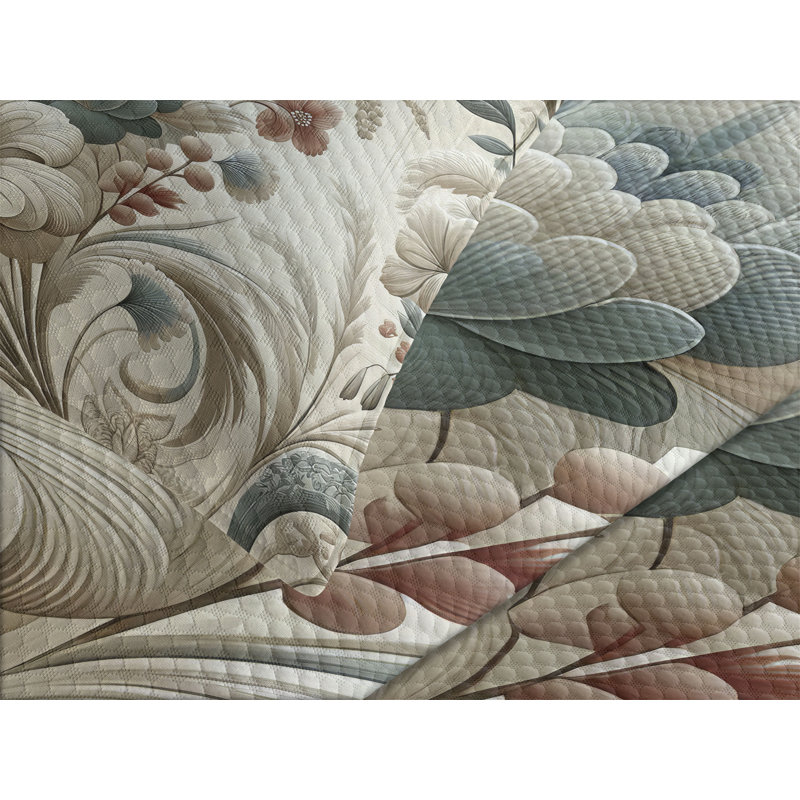 Not Solid Color Coverlet, Queen Coverlet / Bedspread + 2 Standard Shams