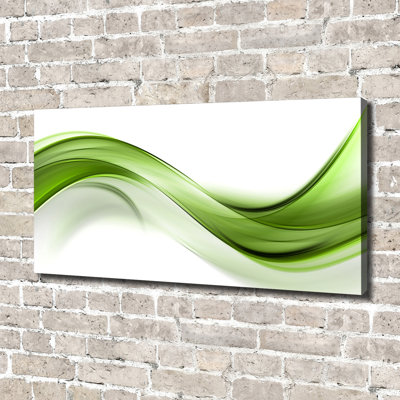 Green Wave - Wrapped Canvas Print