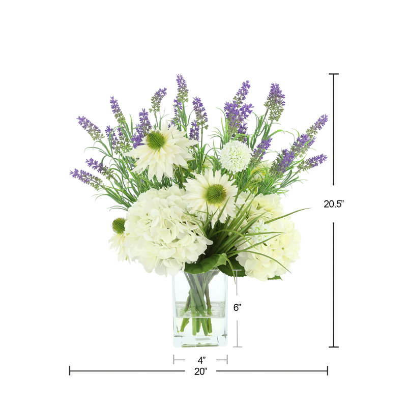 Daisy Arrangement with Allium and Lavender