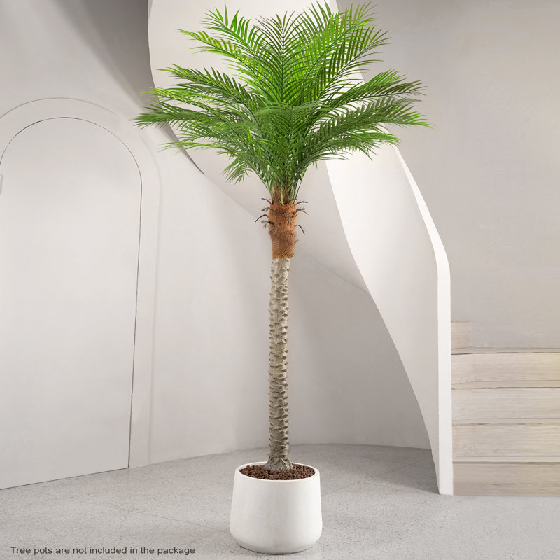 Artificial Palm Tree In A Pot A Set, 106.3" H x 51.2" W x 51.2" D