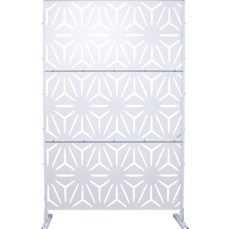 Écran d'intimité extérieur et intérieur H 76 po x l 48 po, Blanc
