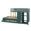 Full-Over-Twin & Twin Bunk Bed, Incorporating Storage Sections-60708659