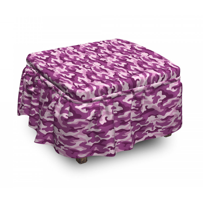 Housse pour repose-pieds de camouflage exotique