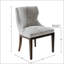 Chaise sans accoudoirs de salle à manger