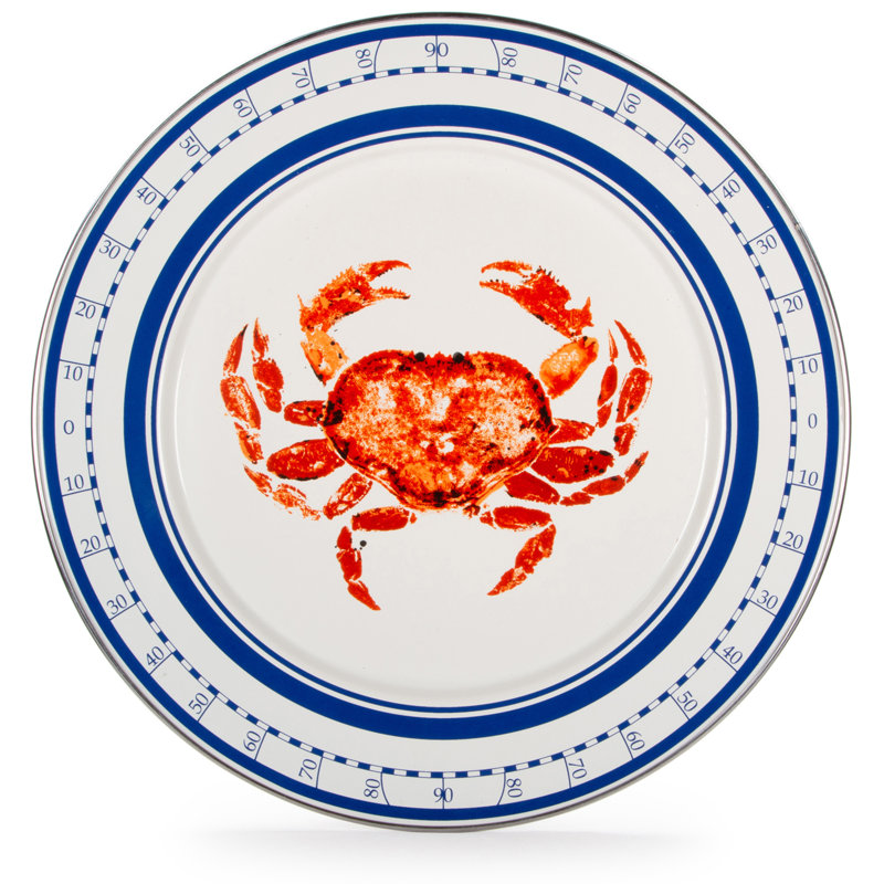 Set of 2 Crab House Chargers