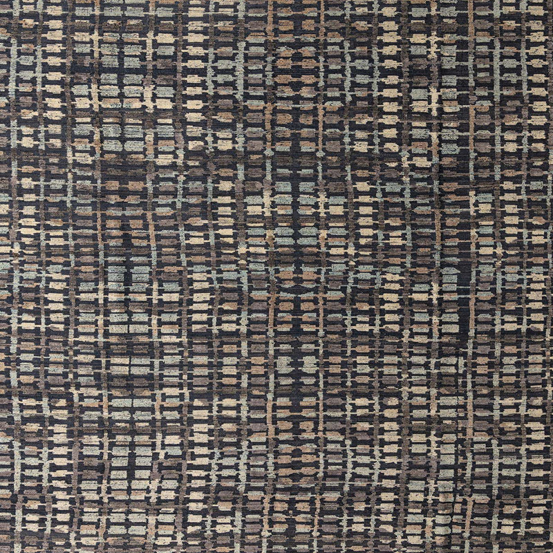 Tapis abstrait moderne 4926, Carré 7 pi