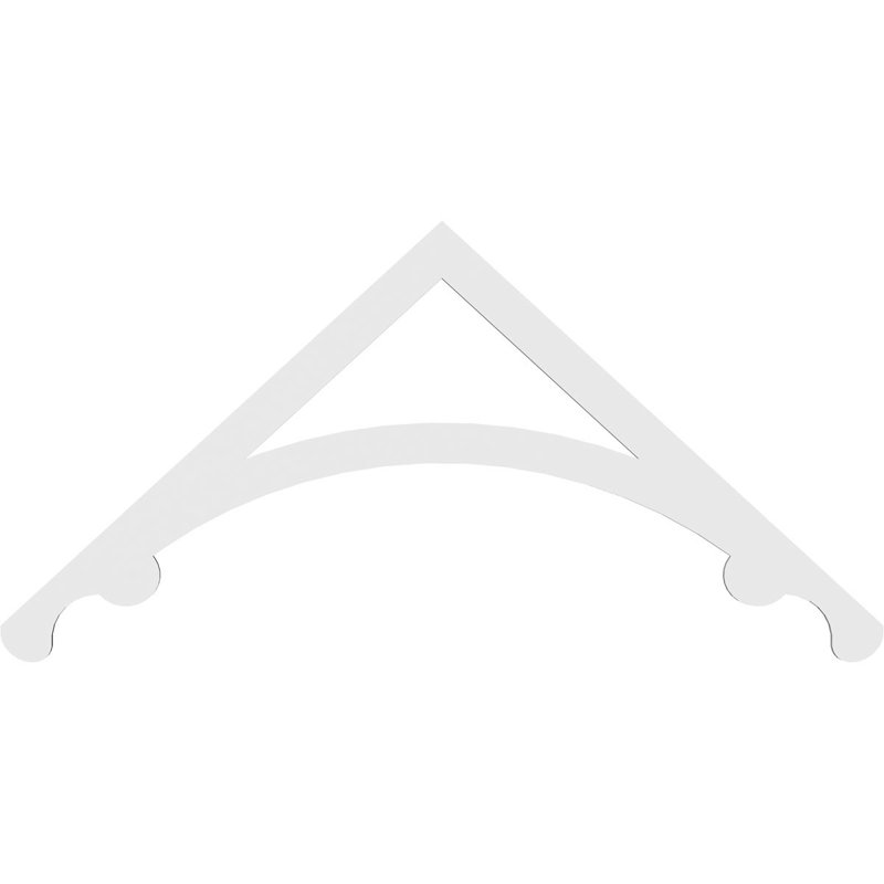 Legacy Signature Urethane Gable Pediment, Primed Tan, 33"H x 72"W, 11/12