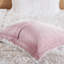 Ensemble de 3 mini-édredon en fausse fourrure à poil long double / grand rose / blanc-131167755