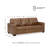 Miller 85 Inch Leather Sofa Sleeper