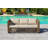 Ernson Wicker 6 - Person Patio Conversation Set with Cushions