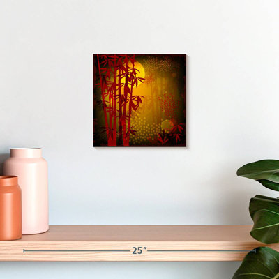 Red Bamboo Illustration