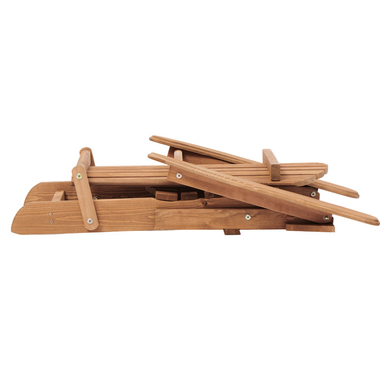 Chaise pliante de 2 personnes avec bois de pruche préassemblé et fabriqué de qualité pour regarder les étoiles sur le toit