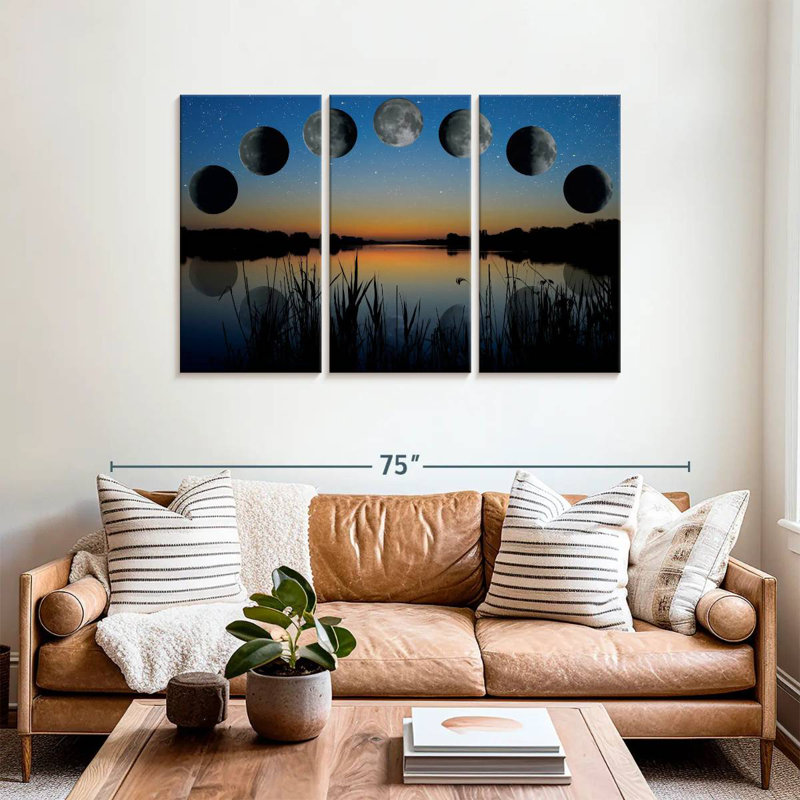 Oberle Lunar Phase Sequence, 36" H x 57" W