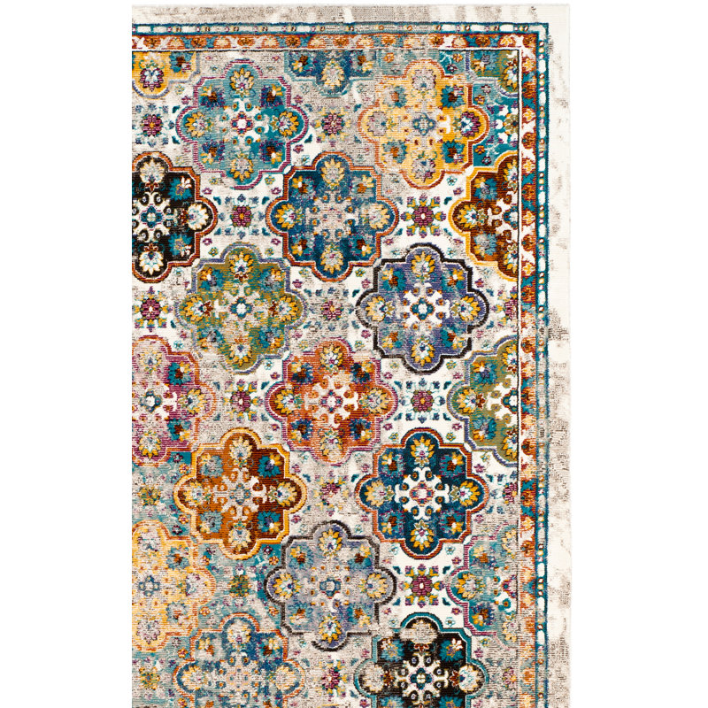 Bruckmann Performance Geometric Rug, Rectangle 4' x 6'