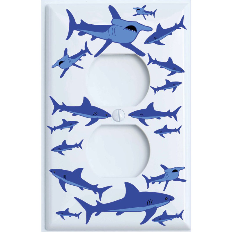 Plaque murale Shark Attack