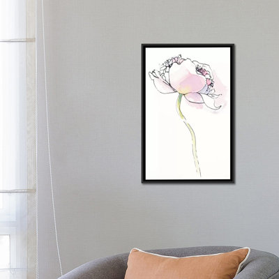 Somniferum rose unique i, impression sur toile tendue