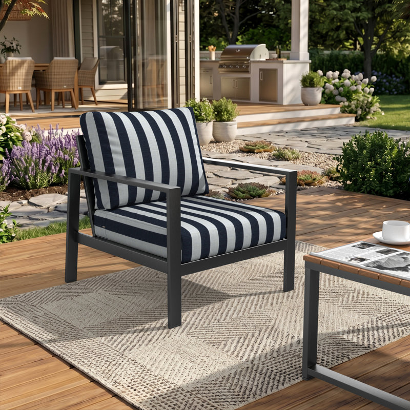 Coussin de chaise longue d'extérieur 25 po Lani Sunbrella®, Sunbrella brume expressive