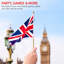 Ensemble de 12 drapeaux miniatures portés à la main British Union Jack UK
