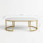 Table basse ovale