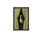 «Green Striped Heron», art mural, impressions sur toile avec cadre noir, l 12 po x H 18 po, pour le salon et le bureau