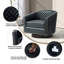 75.2Cm Wide Tufted Swivel Barrel Chair-1989487590