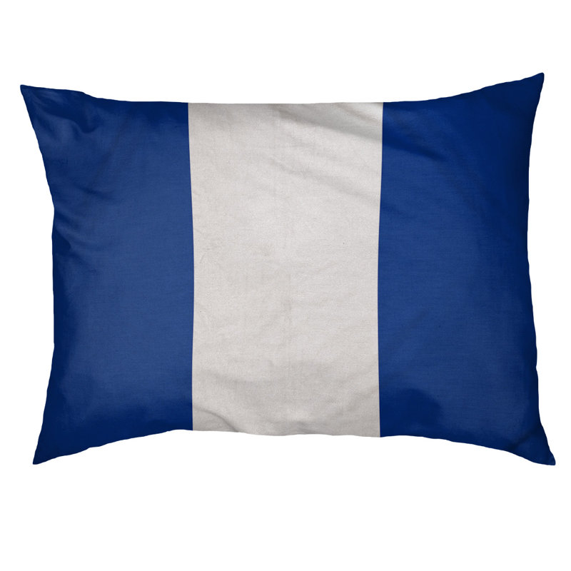 Coussin intérieur New England, Petit (l 28 po x P 18 po x H 6 po), Bleu / blanc