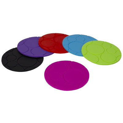 Silicone Round 6 Piece Coaster Set