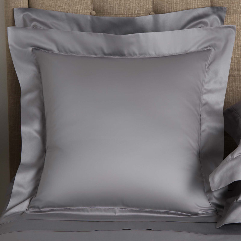 Single Ajour Pillow Sham, White, Euro