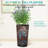 Durable Black Planters, Polypropylene Large Modern Style For Indoor Outdoor Use