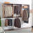 Devi Oak Wall Mounted Wood Closet System-289387213