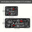 Ensemble de 2 tapis de cuisine Blackboard