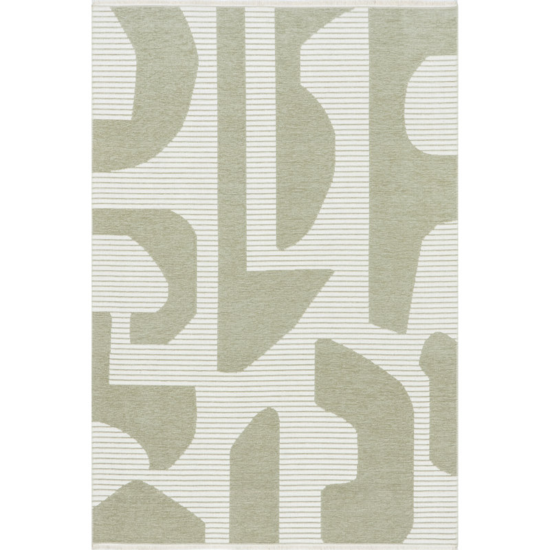 Modern Abstract Reversible Machine Washable Area Rug, Rectangle 7'10" x 10'