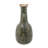6X5X12" Ceramic Pitcher Vase With Olive Green Finish And Floral Motifs-1287738647