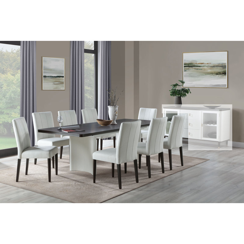 Hubert Rectangular 40'' L x 96'' W Dining Set