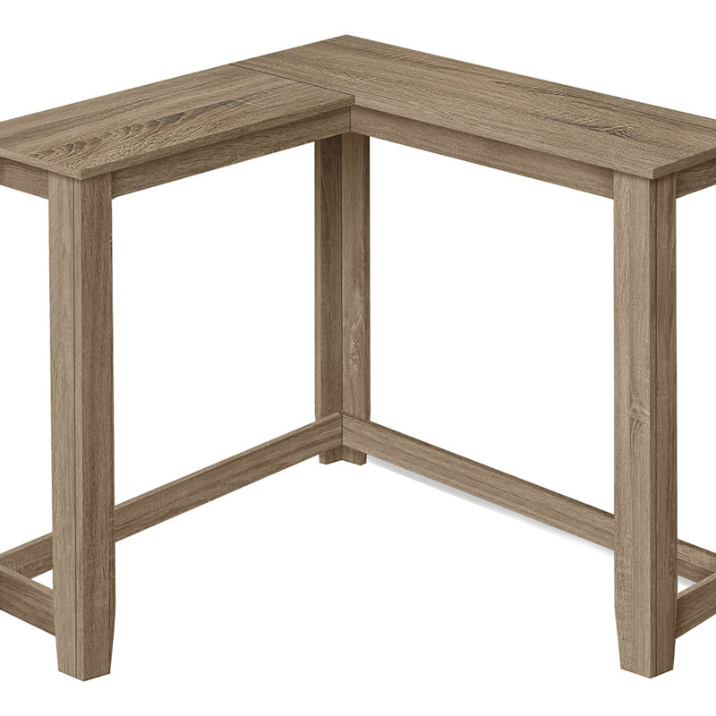 Table d'appoint, console, vestibule, étroit, d'angle, stratifié brun, contemporain, moderne, Taupe