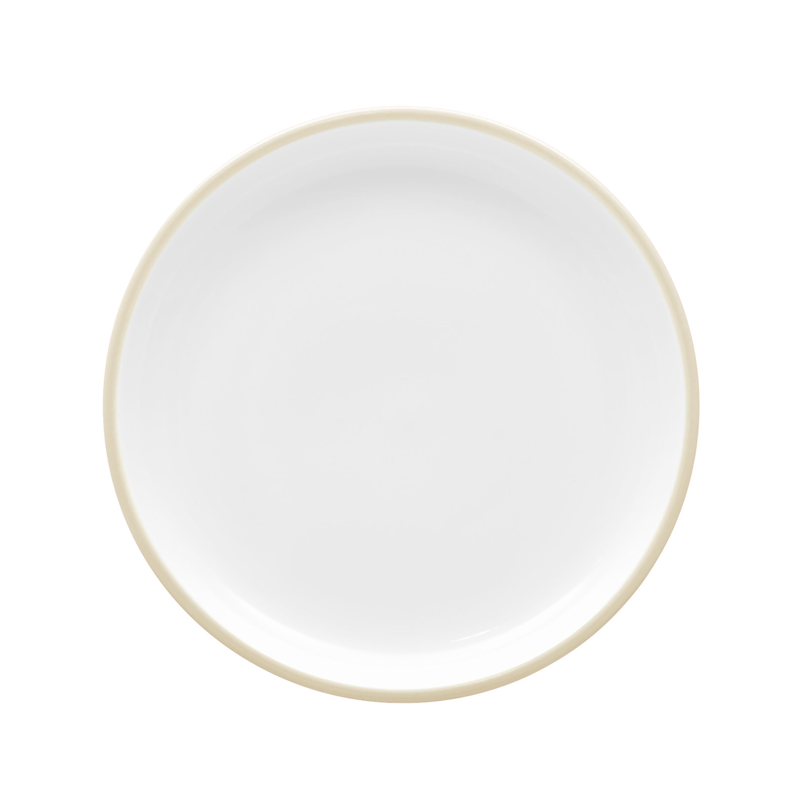 Colortex Stone 6" Porcelain Appetizer Plate, Ivory
