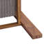 Vexa Modern Coastal Acacia Wood Outdoor Club Chair with PE Wicker Backrest and Seat