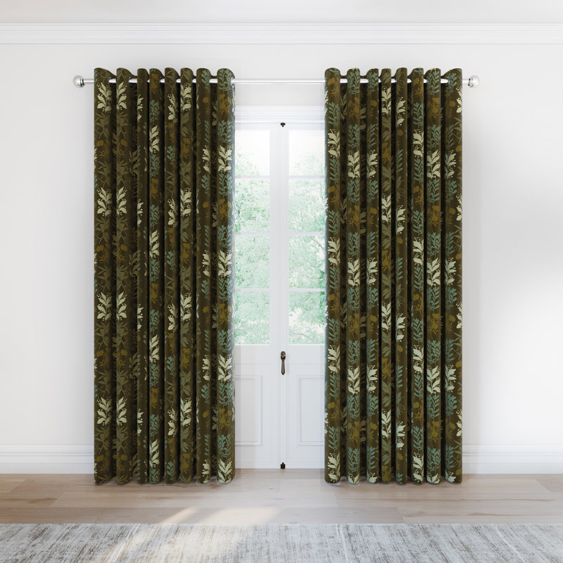 Frey Lined Curtains, 90cm Width x 72cm Drop